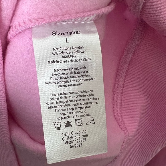 Rare Barbie Graphic Pink Collar Sweatshirt - Picture 8 of 10